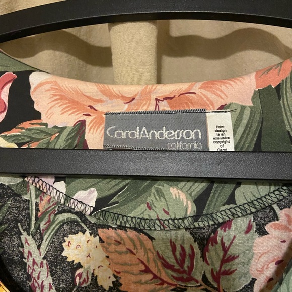 Vintage floral button up dress by Carol Anderson - Picture 3 of 3